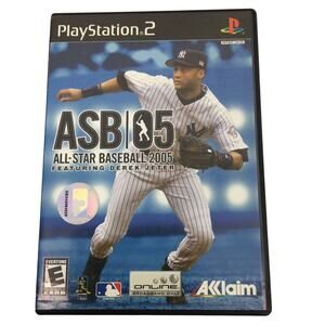 All Star Baseball 2005 Featuring Derek Jeter Playstation 2 Video Game